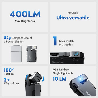 WUBEN G5 Flashlight Rechargeable, Mini EDC Flashlight Camping, Torch Light - Available at All In One Marketplace Canada