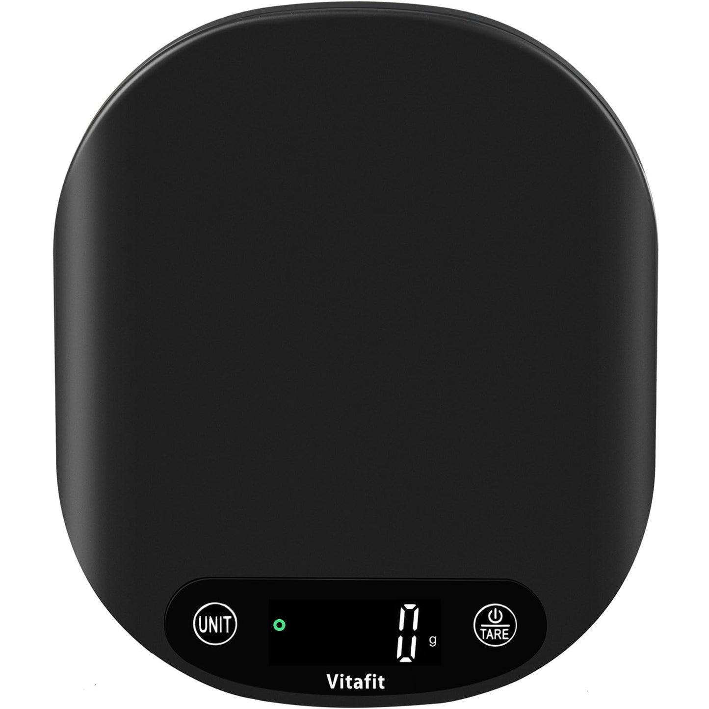 Vitafit 33lb Food Scale, High Accuracy 0.1oz by Our Professional Scale Factory Since 2001, Food Scale Digital Kitchen for Cooking Baking Coffee, LED Display, 3xAAA Battery, Black