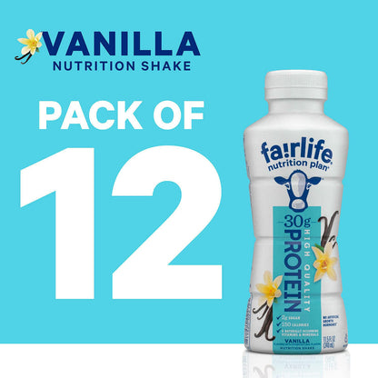 Fairlife Nutrition Plan Vanilla Shake – 11.5 fl. oz. (12-Pack)