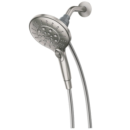 Moen 26112SRN Engage Magnetix Six-Function 5.5-Inch Handheld Showerhead with Magnetic Docking System, Spot Resist Brushed Nickel 🍁 All In One Marketplace Canada