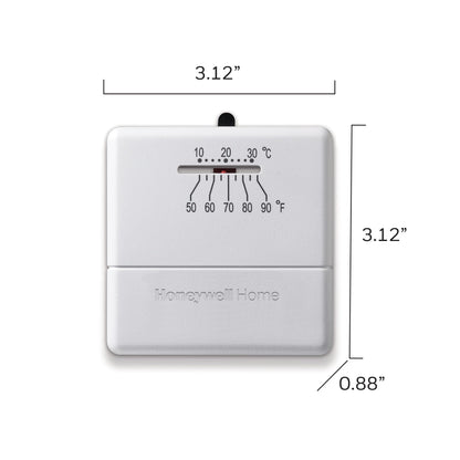 Honeywell Consumer CT33A1009/E1 Honeywell Economy Non-Programmable Heat Thermostat