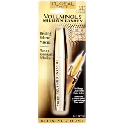L’Oréal Paris Voluminous Million Lashes Mascara, Blackest Black, 0.3 Fluid Ounce L'Oreal Paris