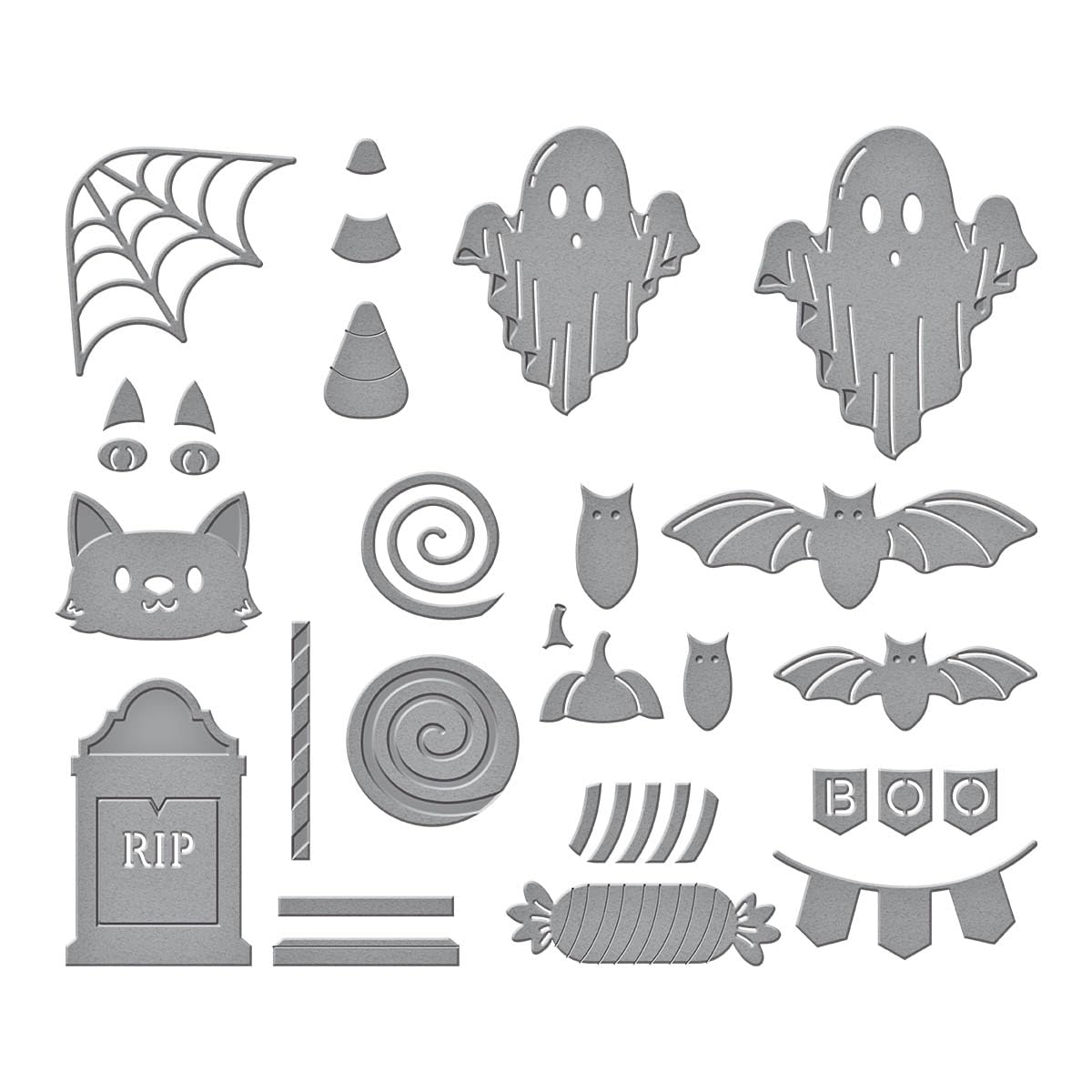 Spellbinders Halloween Wonder Etched Dies, Metal