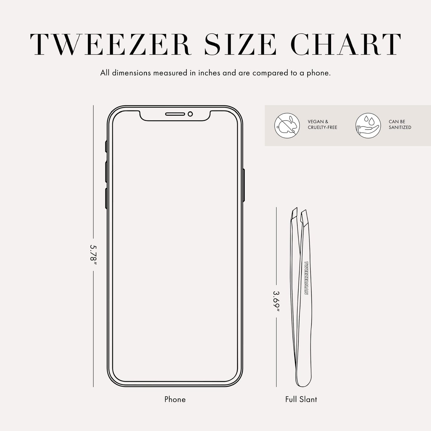 Tweezerman Exclusive Evening Blue Slant Tweezer - Hair Removal Tweezers, Stainless Steel - Available at All In One Marketplace Canada