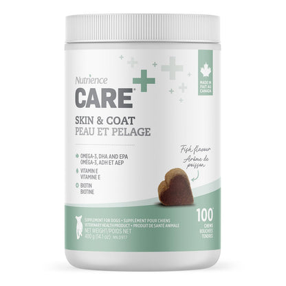 Nutrience Care® Skin & Coat Dog Supplement, 100 Soft Chews, 400 g