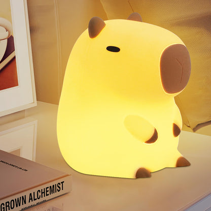 YuanDian Capybara Night Light - Adorable Gift for Women, Teen. Decorate Bedroom with Cute Silicone Capybara Nightlights Christmas for Girls and Boys 🍁 All In One Marketplace Canada
