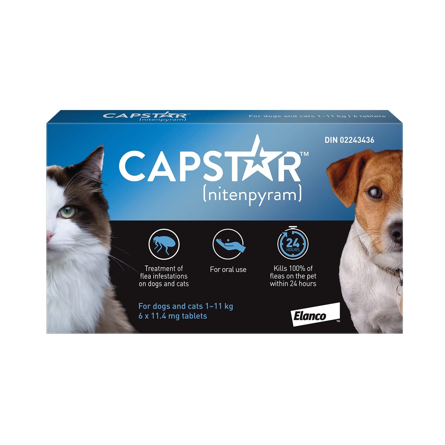 Capstar Oral Flea Treatment for Small Dogs and Cats weighing 1 to 11 kg - 6 pack 🍁 All In One Marketplace Canada