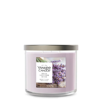 Yankee Candle 3 Wick Candle Jar, Scented Candle with up to 40 Hours of Burn Time, Premium Plant Wax Blend for Consistent Long Lasting Scent from First to Last Burn, Dried Lavender & Oak Yankee Candle