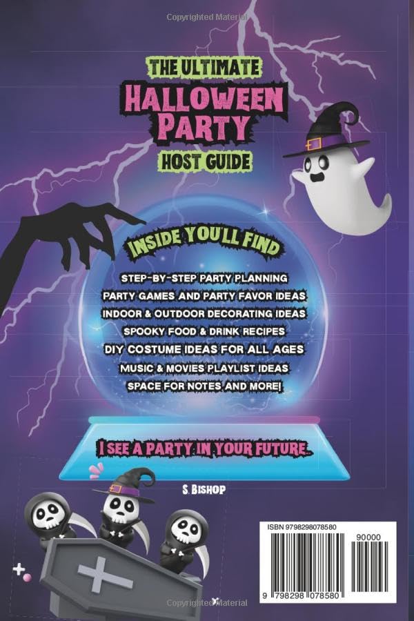 Le guide ultime pour organiser une soirée d'Halloween : idées effrayantes, élégantes et créatives pour les décorations, jeux, costumes, plats, cocktails, mocktails, musique, films et plus encore.