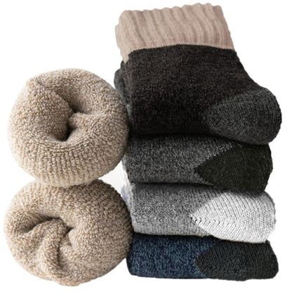 VoJoPi 5 Pairs Warm Wool Socks for Mens, Thermal Cushioned Sport Work Cozy Boot Winter Socks, One size 🍁 All In One Marketplace Canada