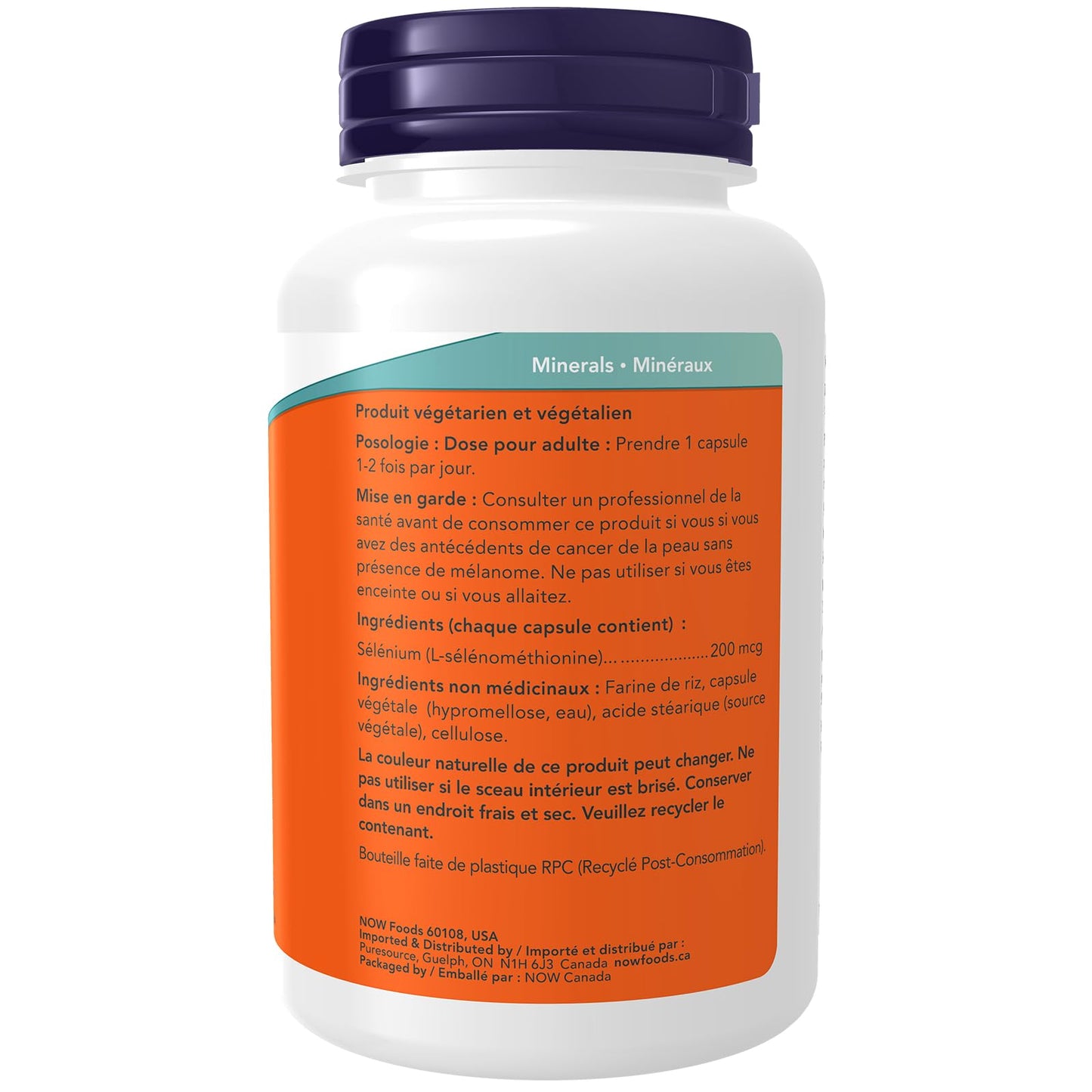 NOW Supplements, Selenium (L-Selenomethionine) 200 mcg, Essential Mineral, 1800 Veg Capsules - Available at All In One Marketplace Canada