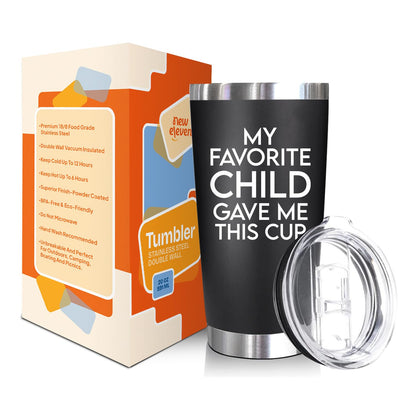 NewEleven Fathers Day Gift for Dad - Birthday Gift for Dad from Kids - Gifts for Husband - Birthday Present Ideas for Father from Daughter, Son - 20 Oz Tumbler - Available at All In One Marketplace Canada