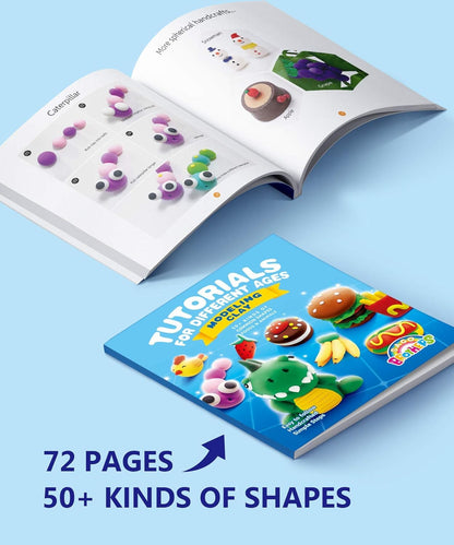 Sago Brothers 24 Colors Modeling Clay for Kids with 3 Tools & Tutorial Book 🍁 All In One Marketplace Canada