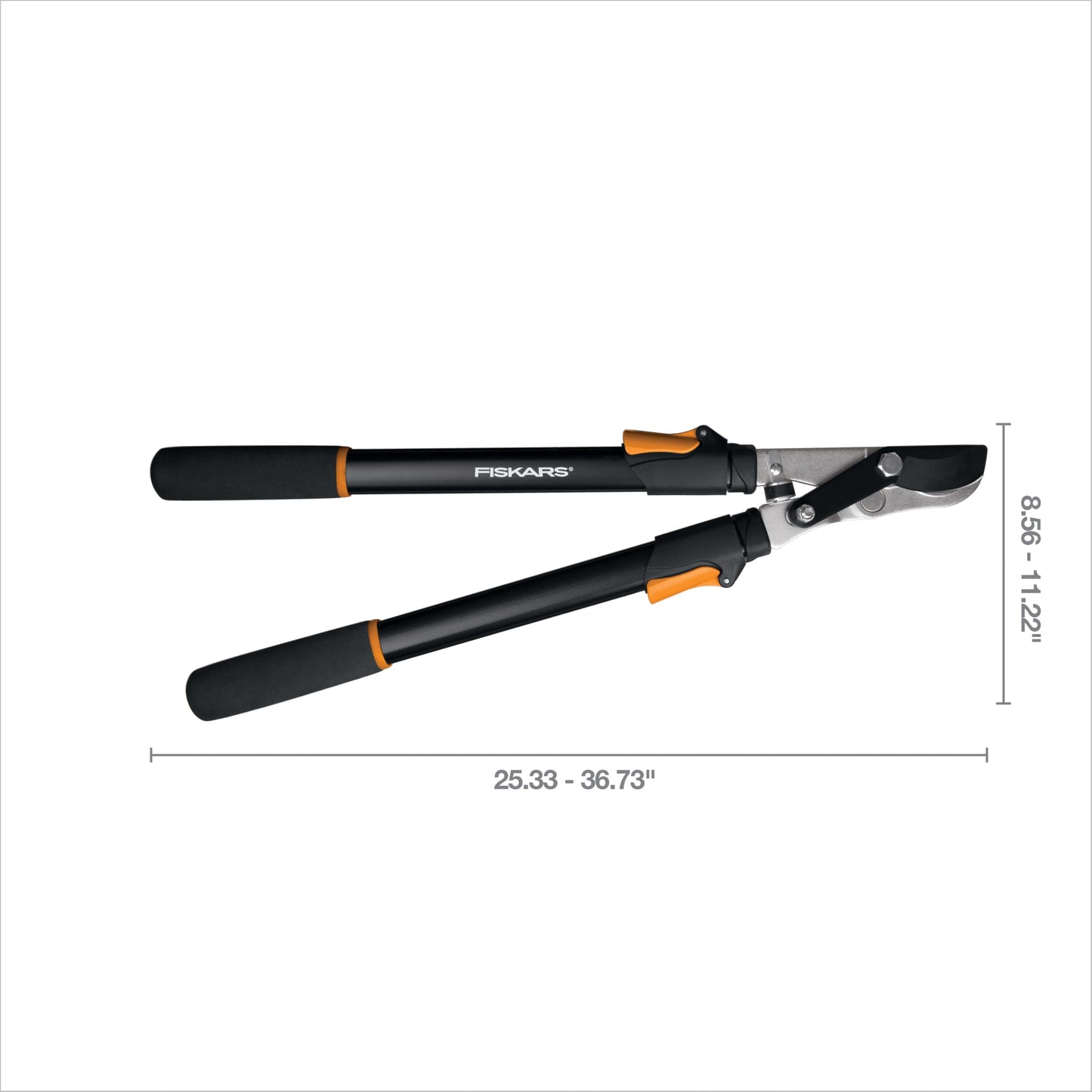 Fiskars Power-Lever Extendable Lopper, 2X Cutting Power, Precision-Ground Blade, 25"-37", Black & Orange 🍁 All In One Marketplace Canada