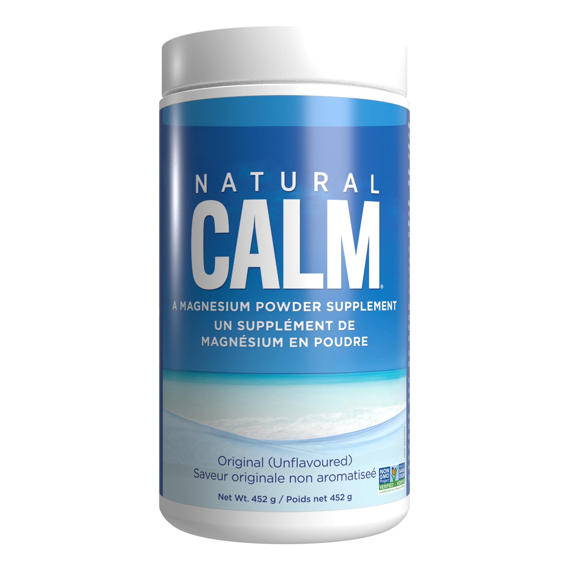Natural Calm Magnesium Citrate Powder (Unflavoured) 452g - Quick Absorbing - Loved Magnesium Drink - Available at All In One Marketplace Canada