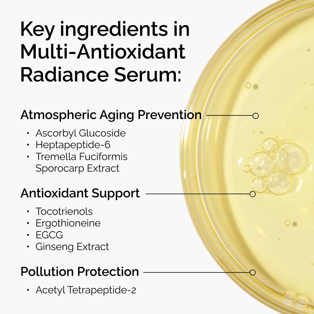 The Ordinary Multi-Antioxidant Radiance Serum, Vitamin C Serum For Face, Brighten & Protect Skin – Boosts Glow & Shields Against Environmental Stressors, 30 ml - Available at All In One Marketplace Canada