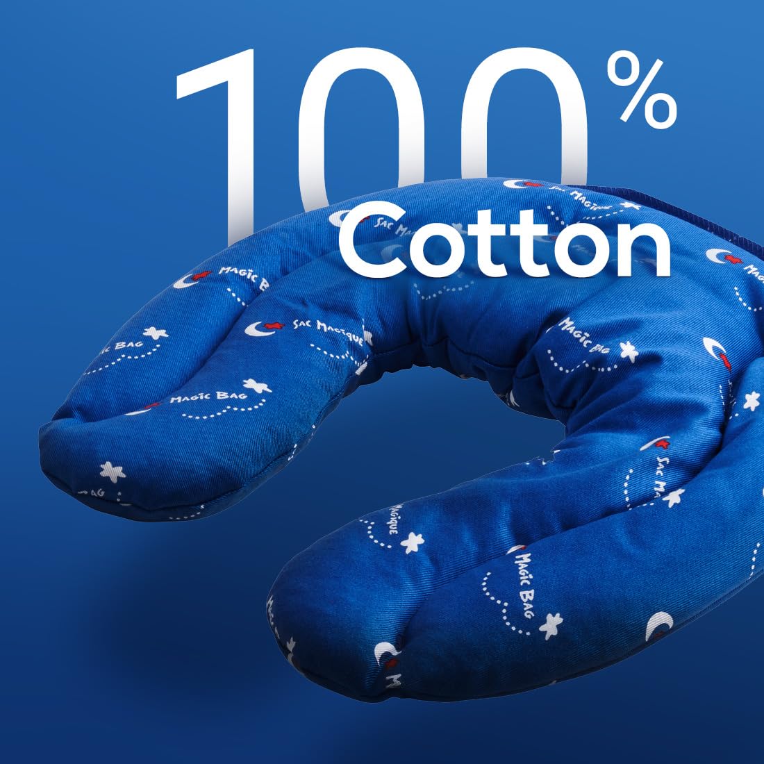 The Original Magic Bag Neck-to-Back Heating Compression, Hot/Cold Therapy for Neck Pain Relief, Awarded with the Family-Tested, Family-Approved Seal, Cordless, 48 x 31 cm (19” x 12”) - Available at All In One Marketplace Canada