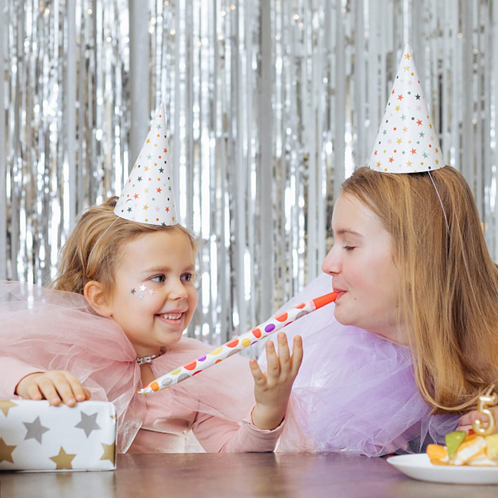 10 Pack Foil Curtain Backdrop Silver Metallic Tinsel Foil Fringe Curtains Photo Booth Props for Birthday Wedding Engagement Baby Shower Bachelorette Christmas Holiday Celebration Party Decorations 🍁 All In One Marketplace Canada