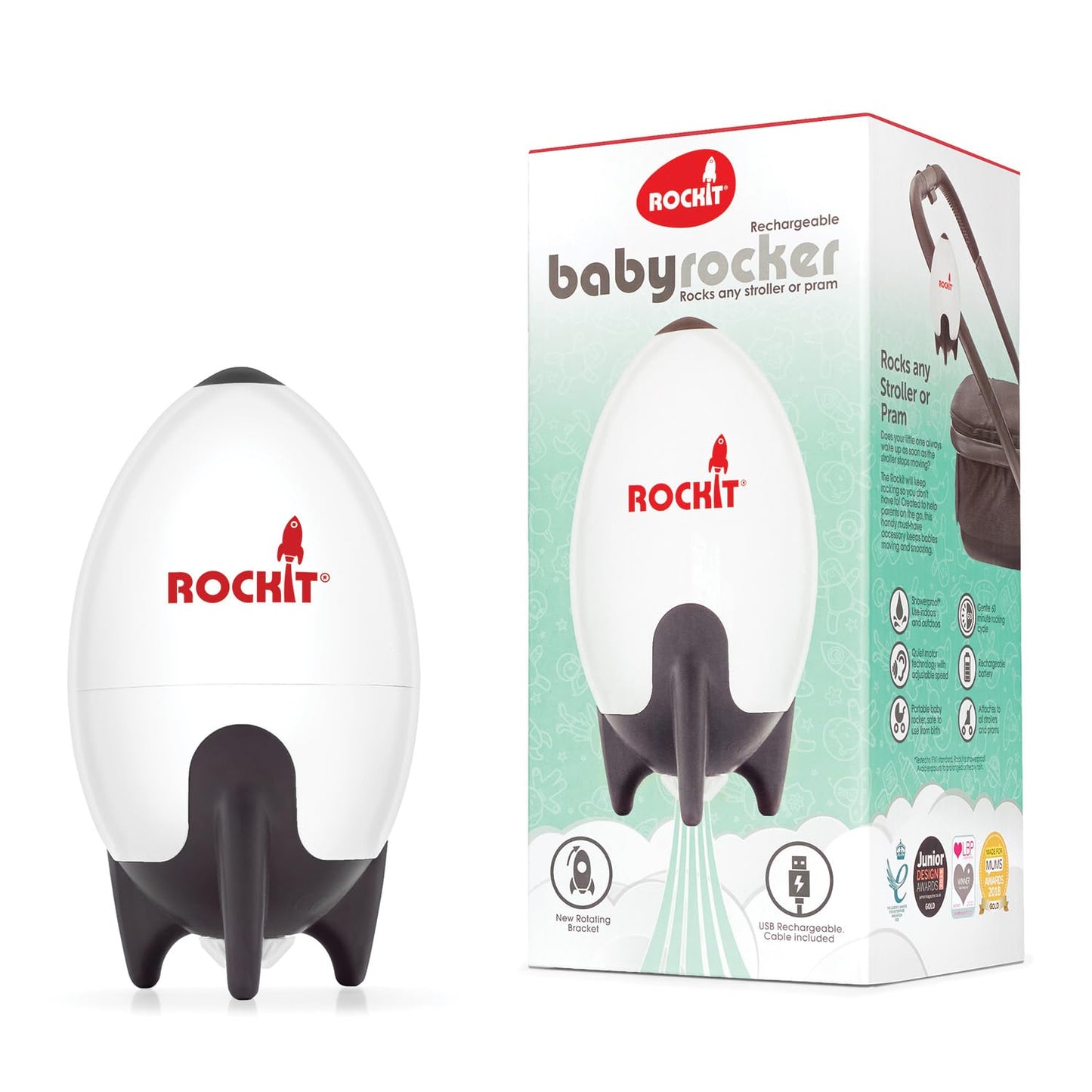 Rockit - Portable Baby Rocker USB Rechargeable 2.0 🍁 All In One Marketplace Canada