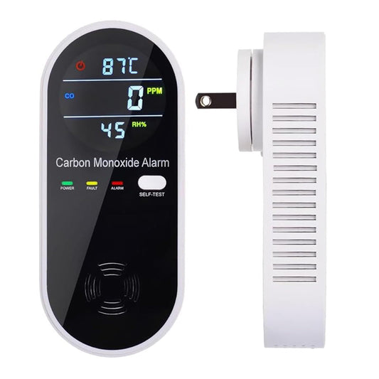 3-in-1 Carbon Monoxide Detector, Carbon Monoxide Detector Plug in Wall with Temperature & Humidity Display, CO Alarm Monitor with Color LCD Display, Accurate & Easy to Install - Available at All In One Marketplace Canada
