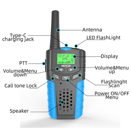 3Pack Kids Walkie Talkies,Long Range Rechargeable,Camping Toys for Boys 🍁 All In One Marketplace Canada