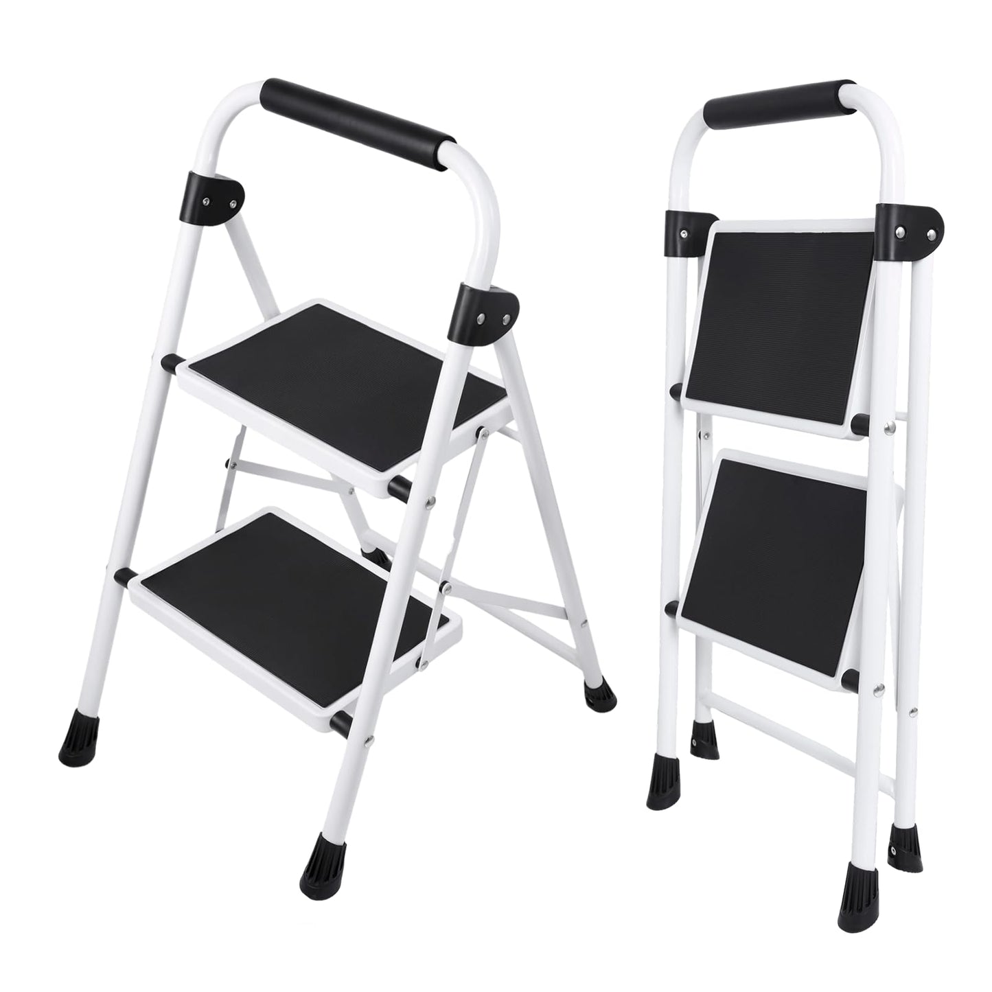 Sweetcrispy 2 Step Ladder, Anti-Slip Pedal Sweetcrispy