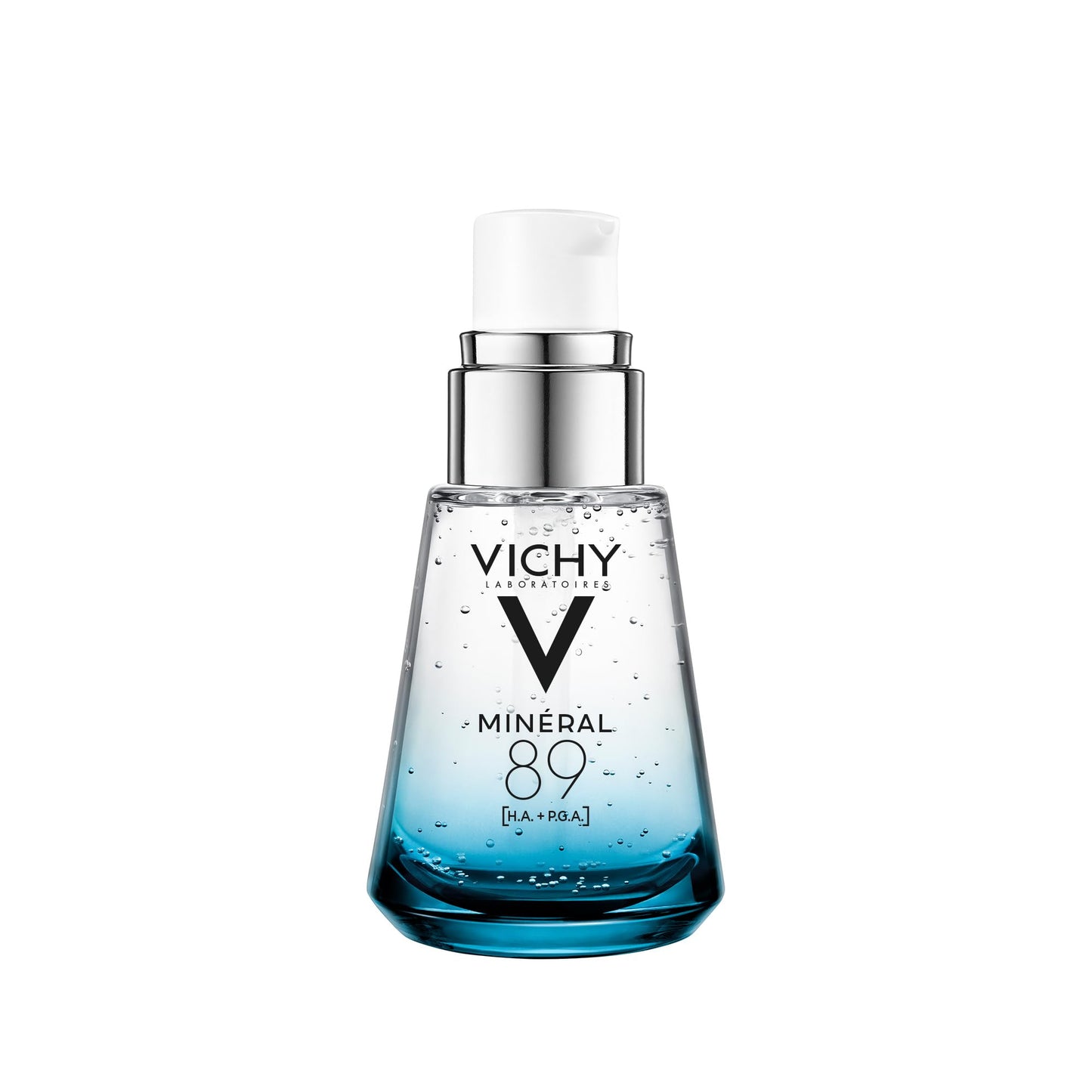 Vichy Hydrating Hyaluronic Acid Serum, Mineral 89 Daily Face Serum Skin Booster with Natural Origin Hyaluronic Acid, Hydrates and Strengthens Sensitive Skin, Recommended by Dermatologists VICHY
