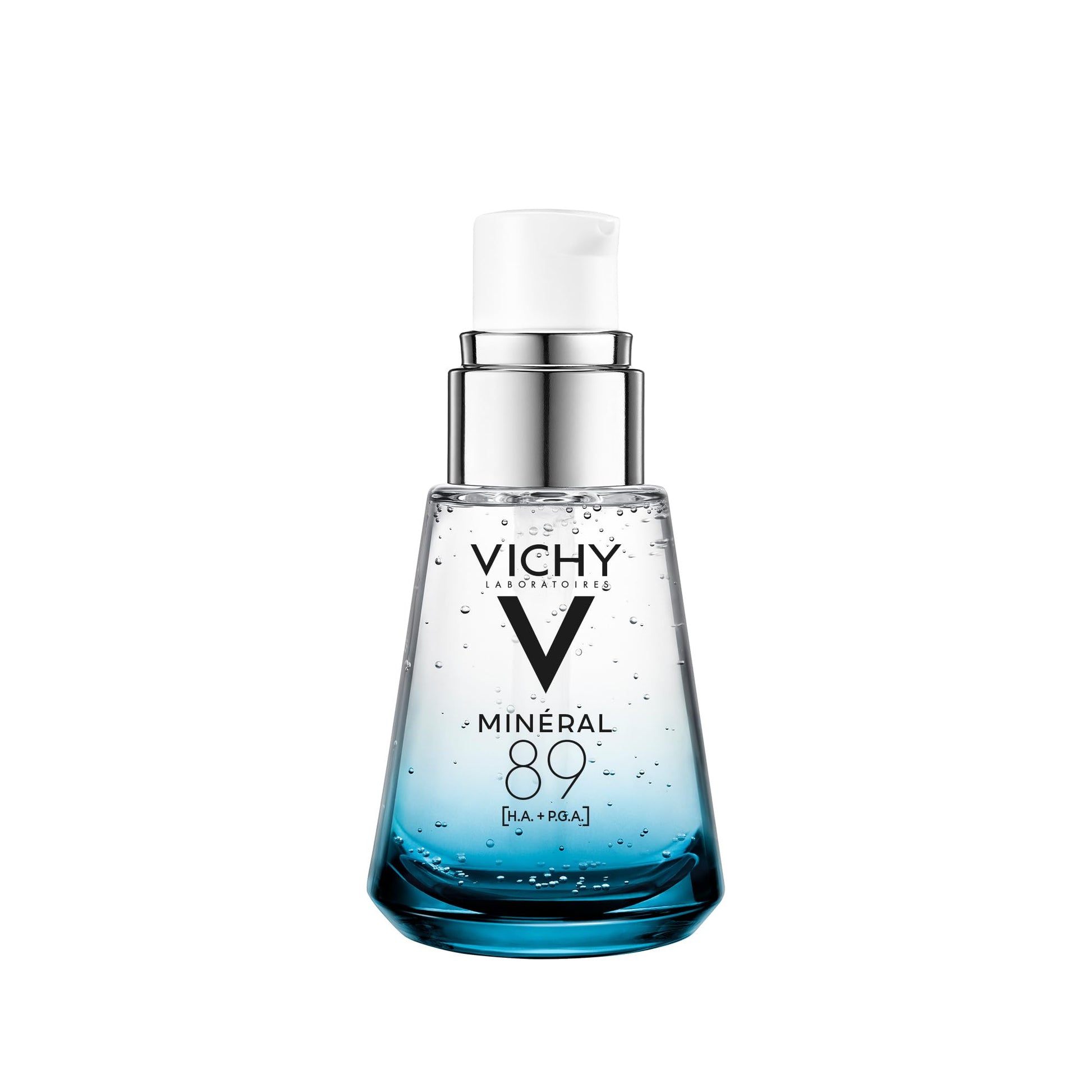 Vichy Hydrating Hyaluronic Acid Serum, Mineral 89 Daily Face Serum Skin Booster with Natural Origin Hyaluronic Acid, Hydrates and Strengthens Sensitive Skin, Recommended by Dermatologists VICHY