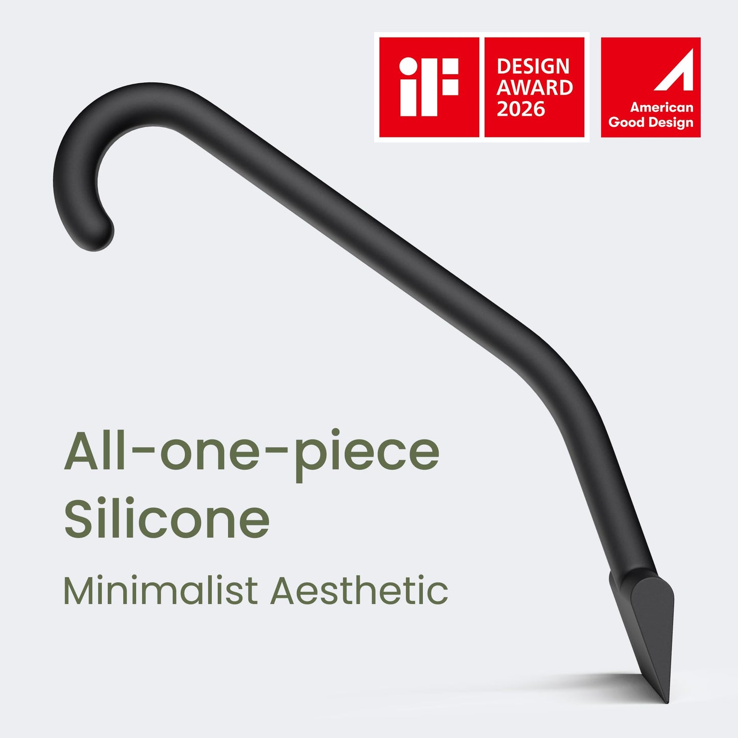 dancemoon JustHang Shower Squeegee for Glass Doors, All-One-Piece Silicone with Built-in Hook Design for Easy Hanging, Household Window Mirror Squeegee for Bathroom, Glass, Tile Wall,Car 10-Inch Black - Available at All In One Marketplace Canada