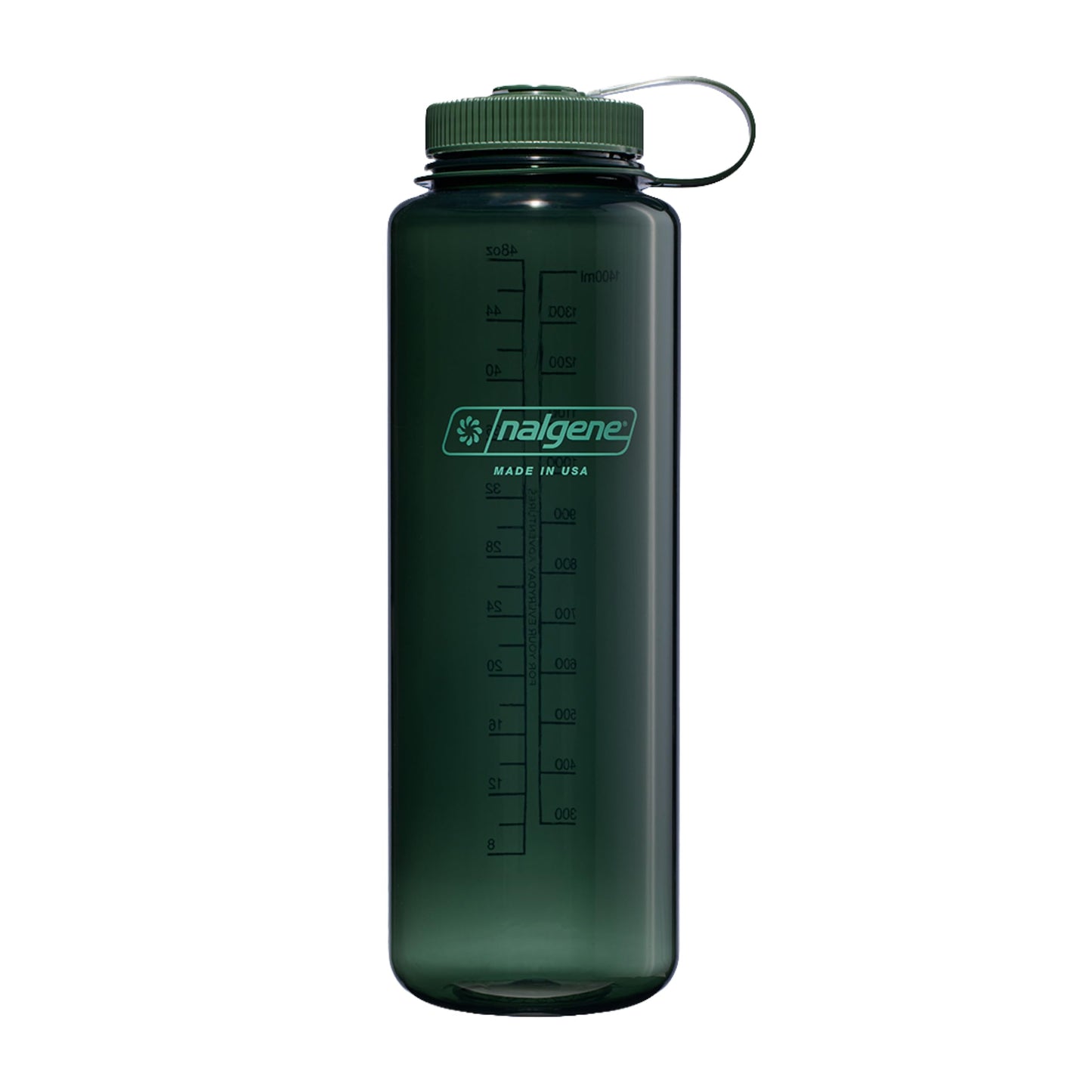 Nalgene 48 oz Wide Mouth Silo Water Bottle | BPA-Free, Durable & Leak Proof, Large & Lightweight for Hiking, Gym & Sports, Jade Nalgene