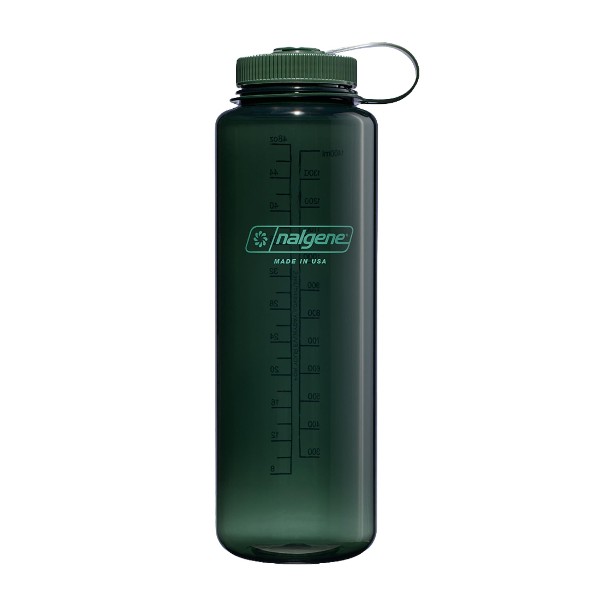 Nalgene 48 oz Wide Mouth Silo Water Bottle | BPA-Free, Durable & Leak Proof, Large & Lightweight for Hiking, Gym & Sports, Jade Nalgene