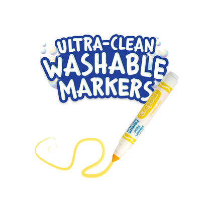 Crayola Ultra-Clean Washable Broad Line Markers (2 Boxes), Bulk Classroom Markers for Kids, 16 Colours, Teacher Must Haves Wishlist, Bulk School Supplies