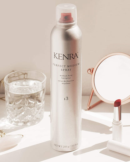 Kenra Perfect Medium Spray 13 | Medium Hold Hairspray for Natural Movement | High-Shine & Frizz Control