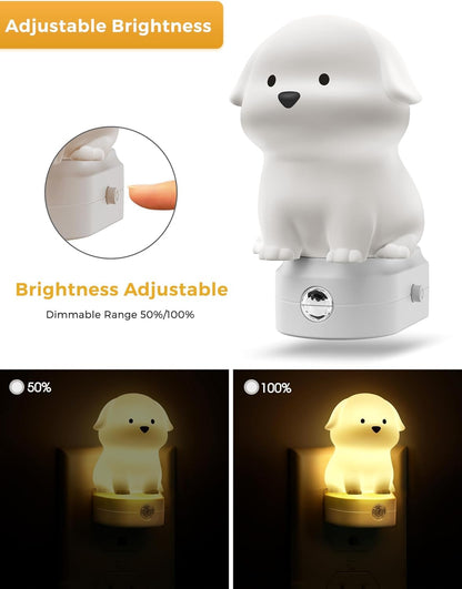 L LOHAS LED Plug in Night Light for Kids, 3D Cute Puppy Night Light 🍁 All In One Marketplace Canada
