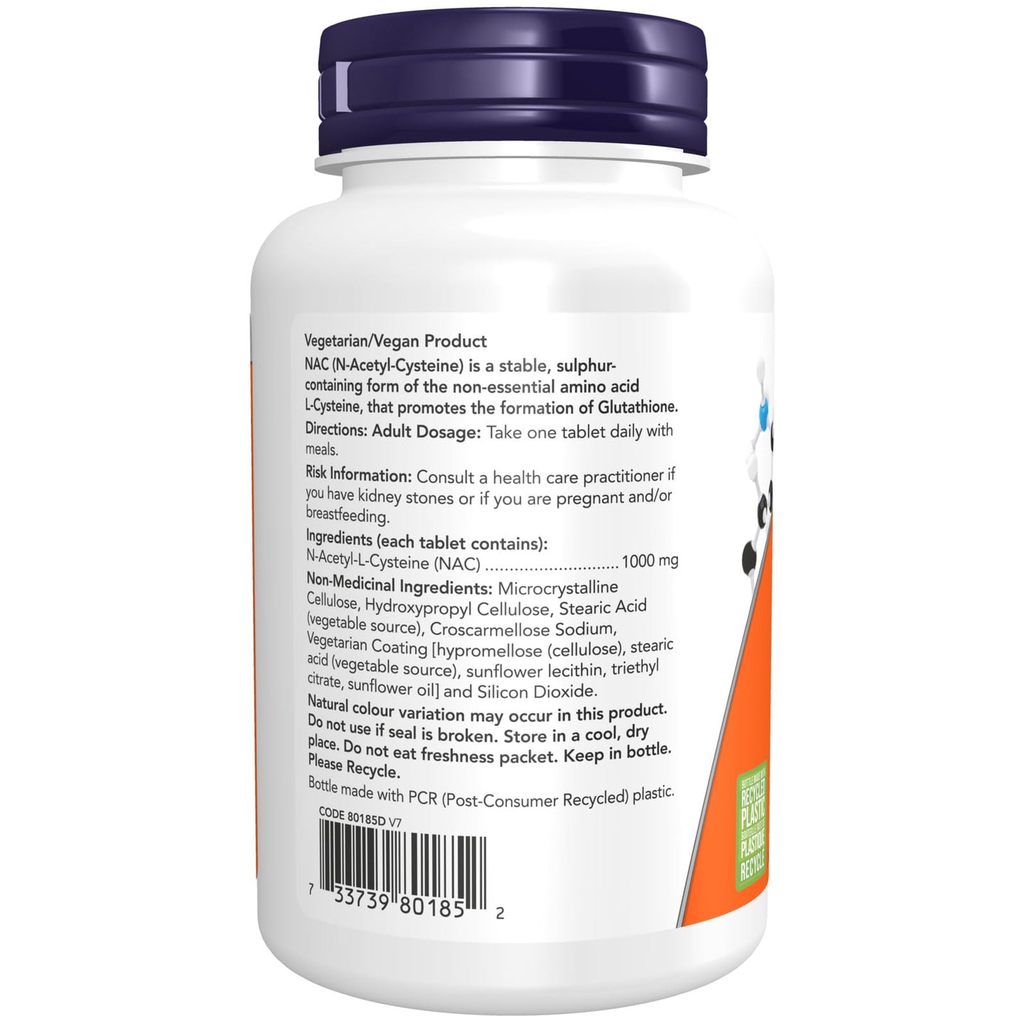NOW Supplements, Extra Strength NAC (N-Acetyl-Cysteine) 1,000 mg, Provides Antioxidants, Promotes Formation of Gluthione, 120 Tablets - Available at All In One Marketplace Canada