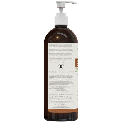 Viva Naturals Organic Fractionated Coconut Oil – Pure Massage Oils for Massage Therapy, Coconut Oil for Skin & Hair, Lightweight Carrier Oil for Essential Oils, 16 fl oz - Available at All In One Marketplace Canada