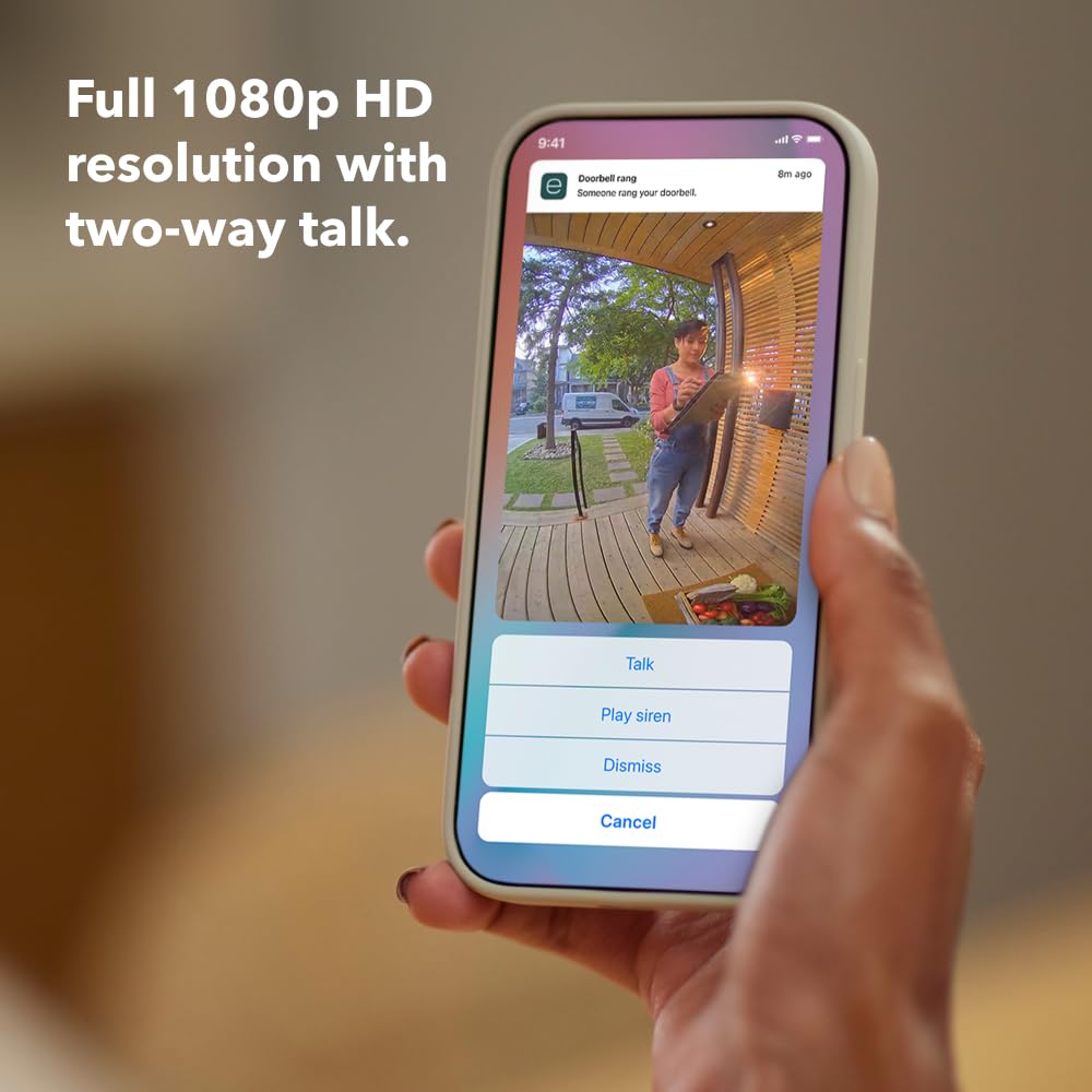 ecobee Smart Video Doorbell Camera Wired Alexa, Apple Home Kit, Google Home ecobee