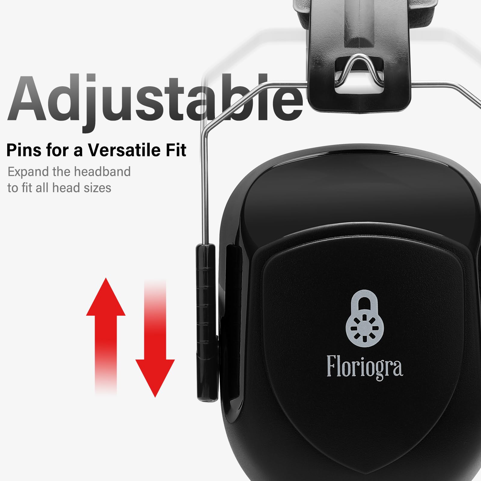 Floriogra 2 Pack Ear Protection Ear Muffs Noise Reduction, SNR 35dB Hearing Protection Earmuffs, Noise Cancelling Ear Muffs, Noise Cancelling Headphones for Autism,for Shooting, Mowing, Hunting - Available at All In One Marketplace Canada