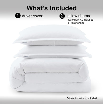 Duvet Cover Queen Size, Pre-Washed Soft Microfiber 3 Piece Set - White 🍁 All In One Marketplace Canada