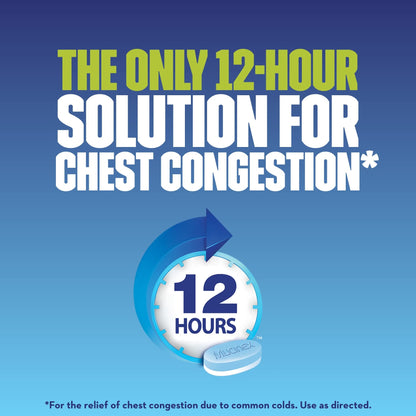 Mucinex, Chest Congestion, 12 Hour Extended-Release Bi-Layer Tablets, Expectorant, 600 mg, 40 Count - Available at All In One Marketplace Canada