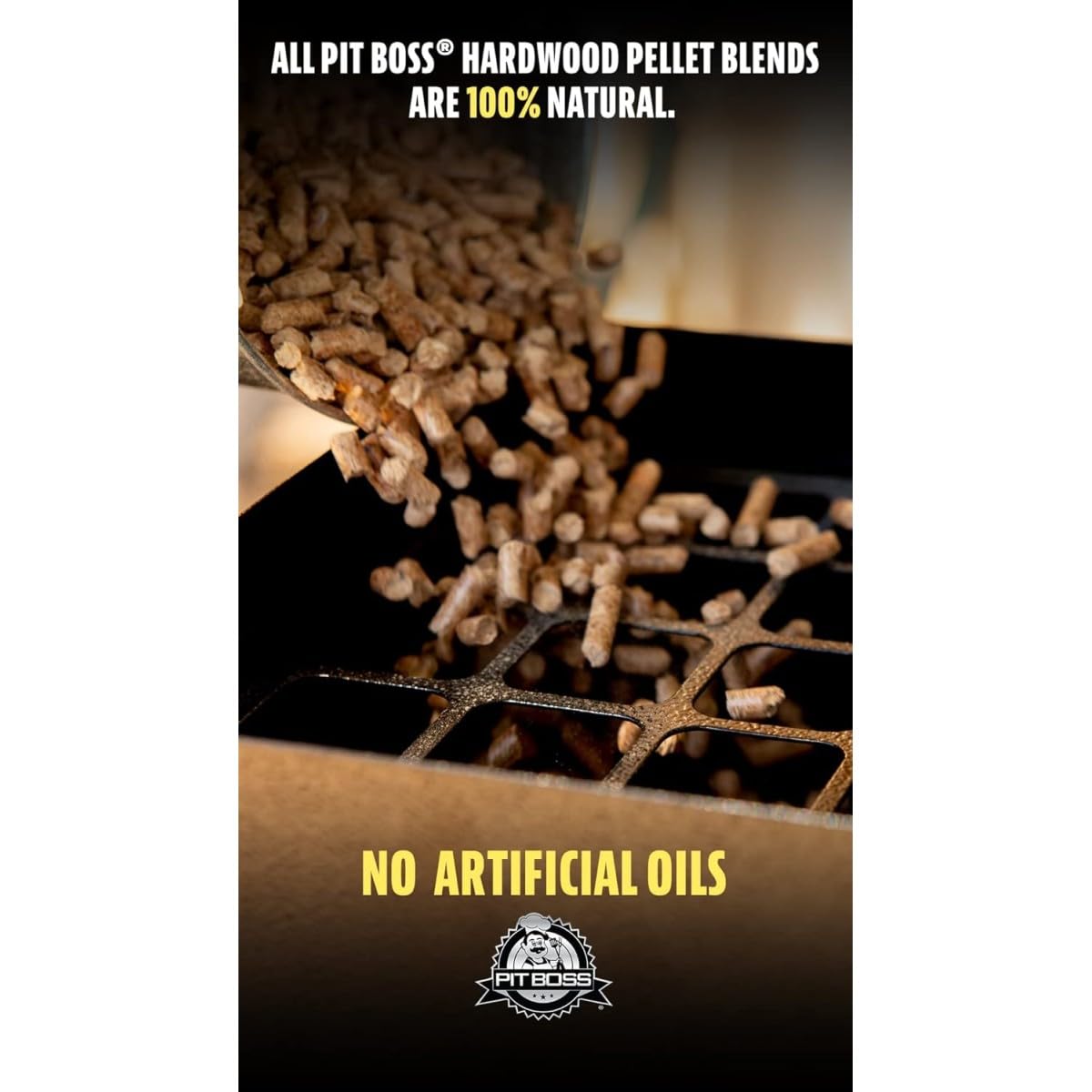 Pit Boss 100% All-Natural Hardwood Apple Blend BBQ Grilling Pellets, 20 Pound Bag Brown Pit Boss