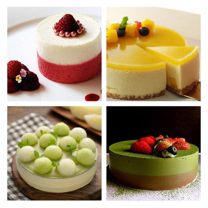 Guowall 4/6/8 inch Cake Rings for Baking Stainless Steel Mousse Ring Mold 3 Sizes Round Pastry Biscuit Cutter - Height 6 cm 🍁 All In One Marketplace Canada