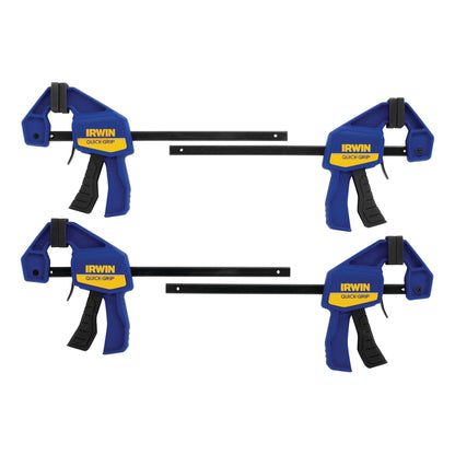 IRWIN QUICK-GRIP Clamps, One-Handed, Mini Bar, 6-Inch, 4-Pack (1964758) - Available at All In One Marketplace Canada