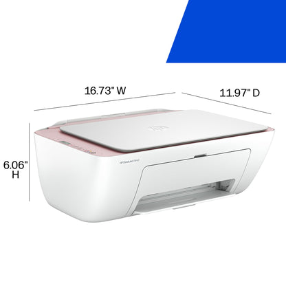 HP DeskJet 2942 All-in-One Printer - Pale Rose