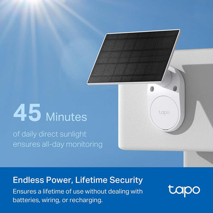 TP-Link Tapo Solar-Powered Security Camera Kit, 2K Wireless Battery Camera w/Solar Panel Base, Smart Person Detection, SD/Cloud Storage, Spotlight Color Night Vision, No Hub Needed (Tapo C410 KIT) - Available at All In One Marketplace Canada