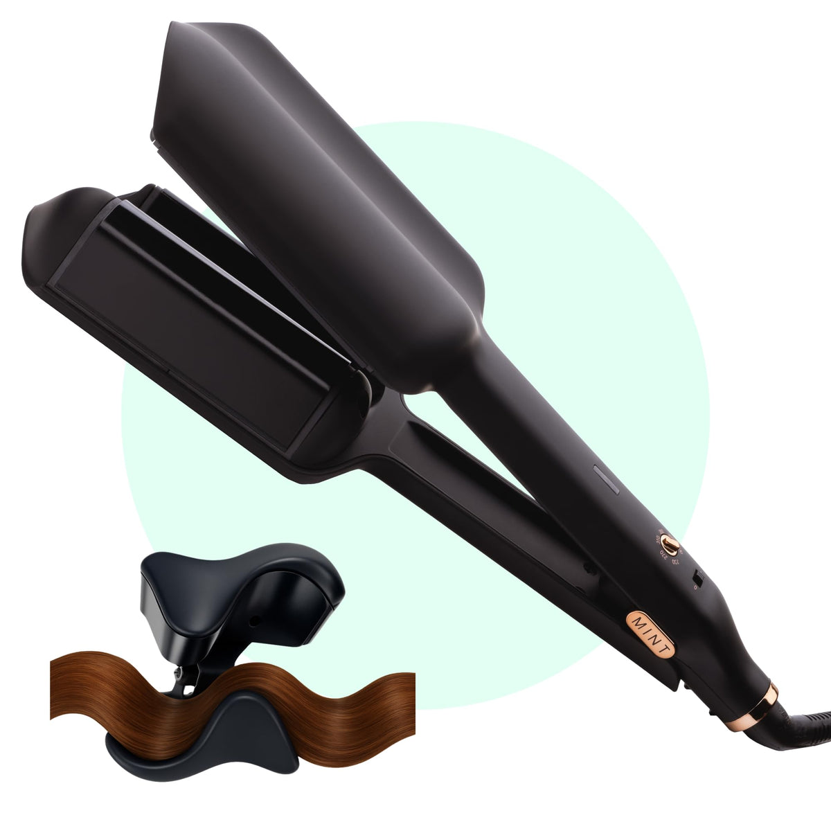 MINT S-Waver Double Barrel Mermaid Hair Waver for Long Hair & Beach Waves