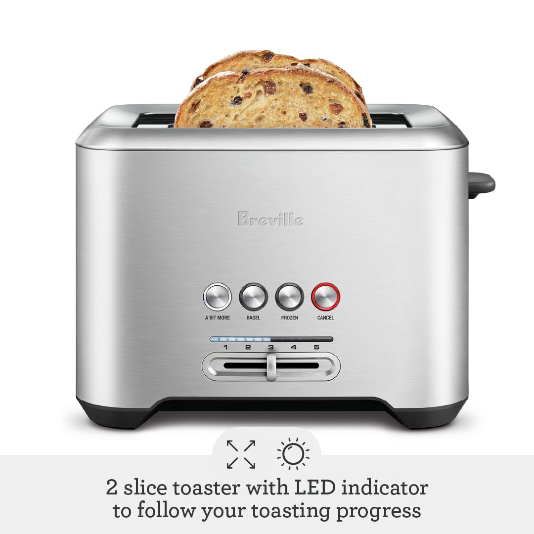 Breville A Bit More 2 Slice Toaster - BREBTA720XL silver Breville
