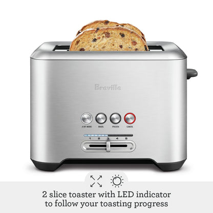 Breville A Bit More 2 Slice Toaster - BREBTA720XL silver Breville