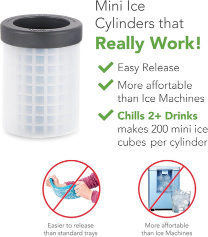 Tovolo Mini Ice Cylinder- Squeeze & Release- Set of 2, 1000422 Tovolo