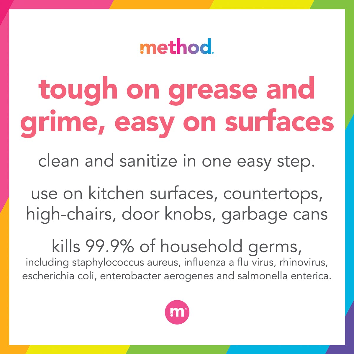 Method Antibacterial All-Purpose Cleaner Spray, Disinfectant Spray Perfect for Most Counters, Tiles, Stone, and Surfaces, Kitchen and Home Essentials, Bamboo Scent, 828 mL Spray Bottles, 4 Pack, Clear - Available at All In One Marketplace Canada